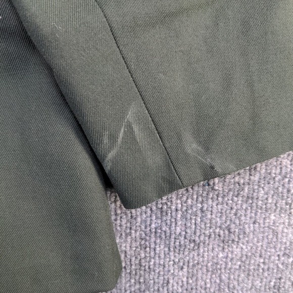 DPSC Women's Classic Design Fusible Coat Green Size 18L+ Poly Wool Blend Logo - Picture 8 of 16